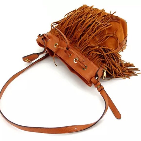 Samantha Vega Shoulder bag Brown Gold Woman Authentic - Picture 4 of 5